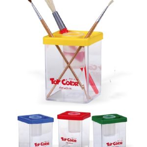 ČAŠA PVC S DRŽAČ.KISTOVA TOY COLOR