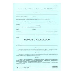 XI-4-123/UN UGOVOR O NAUKOVANJU PLAVI