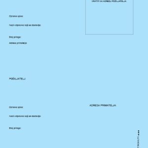 KUVERTA S POVRATNICOM A4 JB