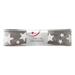 VRPCA UKRASNA 2MX25MM SREBRNA ZVJEZDICE