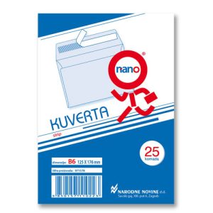 KUVERTE B6-5 STRIP NANO 25/1