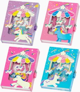 DNEVNIK S LOKOTOM MAGIC UNICORN 20,8x14,3 cm