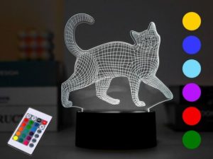 LAMPA 3D NA DODIR PROMJENA BOJA CAT