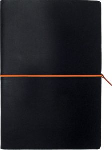 NOTES A5 PORTOFINO BLACK CRNO-NARANČASTI
