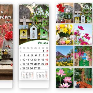 KALENDAR POGLED S CVIJEĆEM 2025