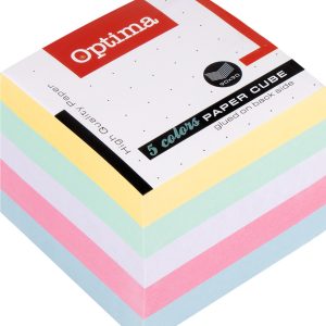 BLOK KOCKA 9x9x9cm MIX PASTEL BOJA OPTIMA