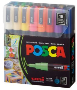 UNI PAK MARKER POSCA PC-3M 16/1