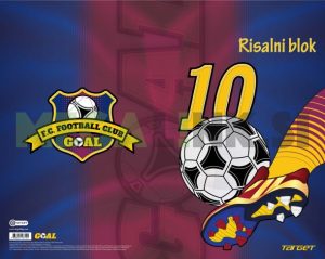 BLOK ZA CRTANJE A3 20L FOOTBALL RED