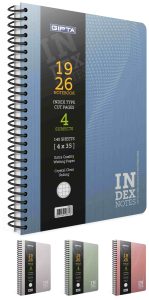 BILJEŽNICA SPIRALNA 19x26 CRTE INDEX