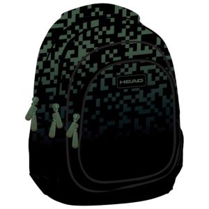 RUKSAK ŠKOLSKI-NOTEBOOK ANATOMSKI GREEN BRICKS HEAD